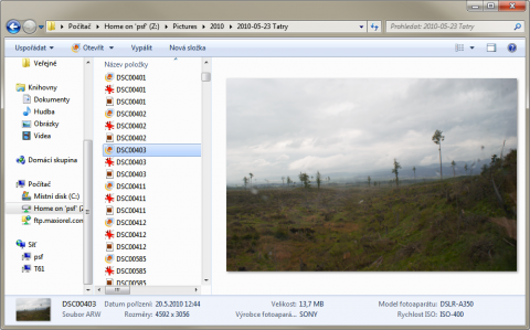 RAW preview within Windows Explorer