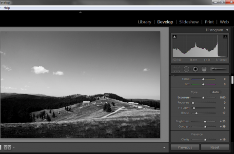 Black and white photography in Adobe Lightroom
